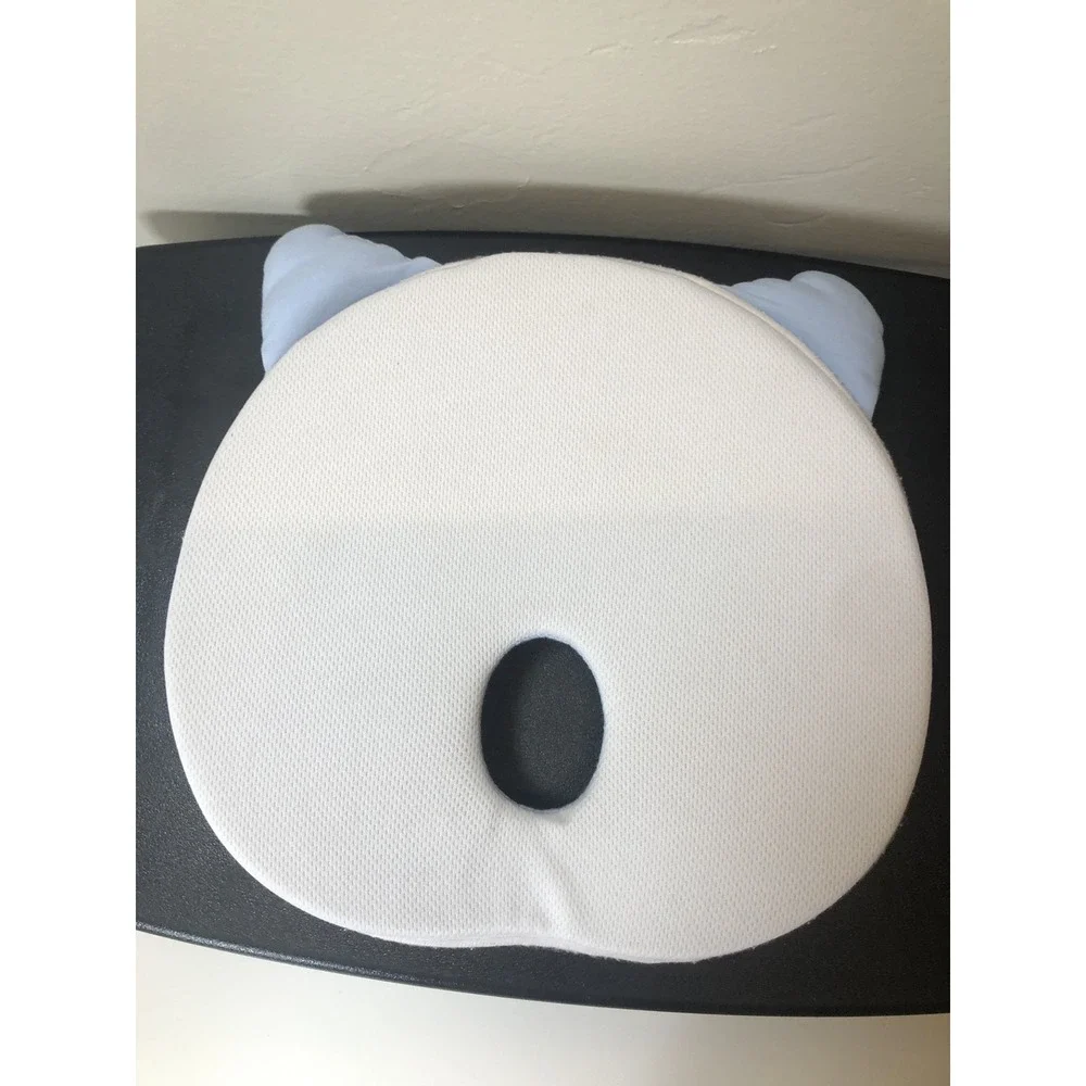 Head Support Baby Pillow Newborn Infant‎ Cushion Blue Preowned